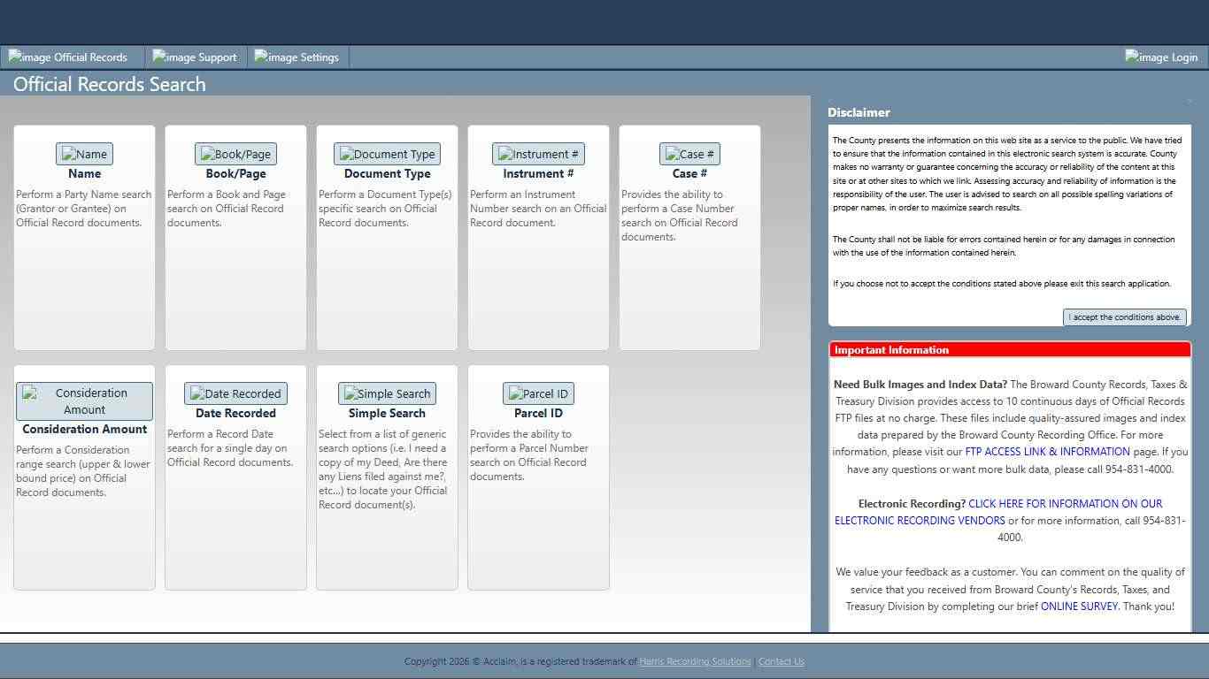Broward County Official Records